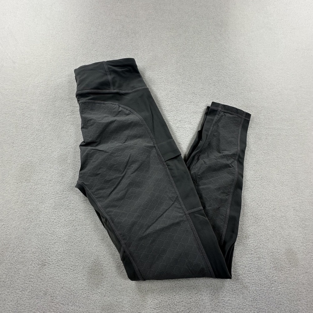 Kuhl Pants Womens Medium Gray Geometric Transcendr Legging Stretch Athletic